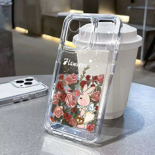 Funda transparente de cristal de mariposa para iPhone, 11, 13, 14, 12 Pro Max, XS Max, X, XR, 7, 8 Plus, SE, 2022, 2020, fundas de lujo a prueba de golpes Fivean unisex