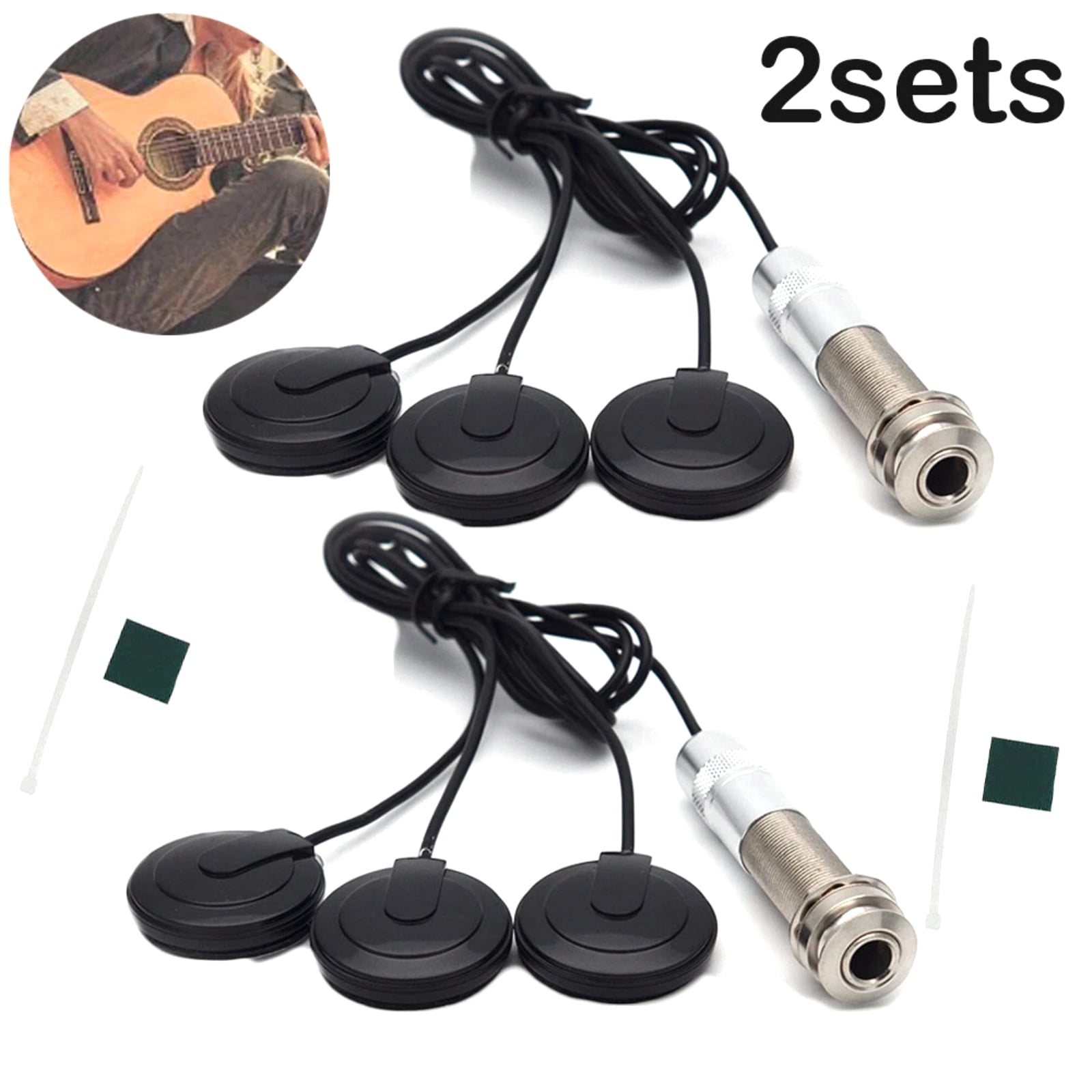 TAPDRA Piezo Pickup Stable Sound Quality Stick Patch Structure For Acoustic Mandolin Banjo Instrument Use