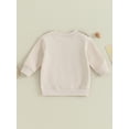 thumbnail image 4 of Infant Baby Girls Boys Fall Sweatshirts Clothes Toddler Long Sleeve Checkerboard Print Loose Fit Pullover Tops, 4 of 8