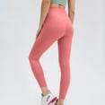 thumbnail image 2 of GEWSEY High Waisted Leggings for Women Buttery Soft Tummy Control Capri Yoga Pants for Workout Athletic ( Red, L/6), 2 of 4