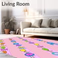 thumbnail image 2 of ODIKA 3x5 Machine Washable Non-Slip Area Rug, Alphabet Railway with Joyful Critters and Whimsical Path Designs Ultra Soft Rug, None, 693122, 2 of 7