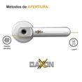 thumbnail image 2 of Cerradura Manija Digital Daxxon con Reconocimiento de Huellas Dactilares M20 Gris, 2 of 7