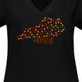 thumbnail image 4 of Inktastic Happy Fall Y'all Kentucky Women's Plus Size V-Neck T-Shirt, 4 of 5
