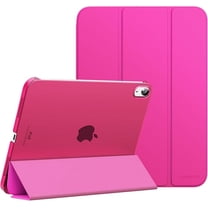 mjw001  iPad (A16) 11th Generation Case 11 Inch 2025, iPad 10th Generation Case 10.9 Inch 2022, Slim Stand Hard PC Translucent Back Shell Smart Cover, Support Touch ID, Auto Wake/Sleep,Bright Pink