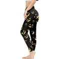 thumbnail image 3 of DISNIMO Halloween Ghost Printed Workout Leggings for Women Tummy Control, Soft Yoga Pants Leggings Breathable Workout Yoga Pants for Sport, Black, 3XL, 3 of 6