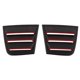 thumbnail image 5 of 2 piezas de cubierta de repuesto para rejilla de ventilación lateral de ventana, ABS, resistente al desgaste, para Dodge Charger 2011-2021Negro Blanco, 5 of 14