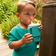 Infantino My 1st Tumbler – Adorable 9 oz. Training Cup with Toddler-Friendly Straw and Handle, Aqua