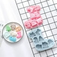 thumbnail image 3 of Jinsinto 2PCS Xmas Silicone Muffin Mold Set, Santa Claus Snowman Christmas Tree Bell Stocking, 3 of 5