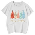 thumbnail image 3 of Kiijoy Little Girls Christmas Tree T-Shirt Short Sleeve Graphic T Shirt Tee, Sizes 6-7, 3 of 3