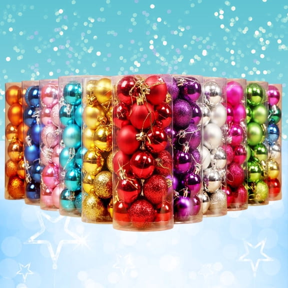 24ct Christmas Ornaments Shatterproof Christmas Ball Ornaments Set Decorations for Xmas Tree Balls Christmas Ball Ornaments Shatterproof Christmas Ornaments Set Decorations for Xmas Tree Balls