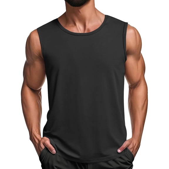 COOFANDY Men Sleeveless Shirts Muscle Tank Tops Gym Bodybuilding Tops Workout Shirts Boxing Tee