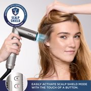 Shark FlexFusion Air & Ceramic Hair Styling System, Hair Dryer & Straightener, HD641 Metallic Mist