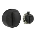 thumbnail image 2 of Snare Drum Bag Case Storage Bag with Shoulder Strap Outside Pockets, Black, Diameter 40cm, 2 of 8