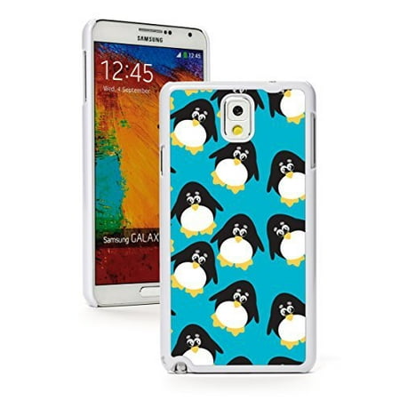 Samsung Galaxy Note 3 Hard Back Case Cover Cute Penguin Background