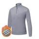 thumbnail image 1 of pstuiky camisas de manga larga para hombre, Suéter informal de moda para hombre, con cuello alto, media cremallera, elástico, capa base, tejido de manga larga camisetas de hombre xl, 1 of 7