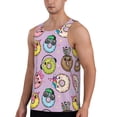 thumbnail image 2 of KLL Cartoon Donuts Print Men's Muscle Gym Workout Stringer Tank Tops Bodybuilding Fitness T-Shirts Tank Tops Men-XX-Large, 2 of 7