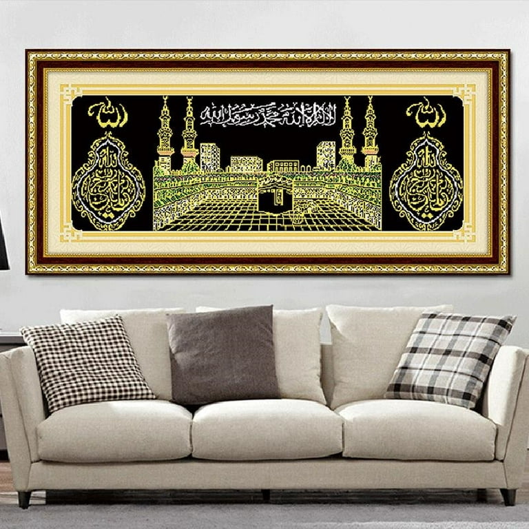 Diamond Art Holy Religious Diamond Painting Islamic Muslim Classical Full  Square 5D Diamond Embroidery Mosaic Quran Calligraphy Wall Decor