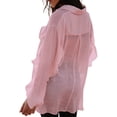 thumbnail image 4 of Vestidos Casuales Para Mujer, Blusas De Mujer De Moda Camisa de lino de manga larga de color liso para mujer, de verano y otoño, 4 of 9