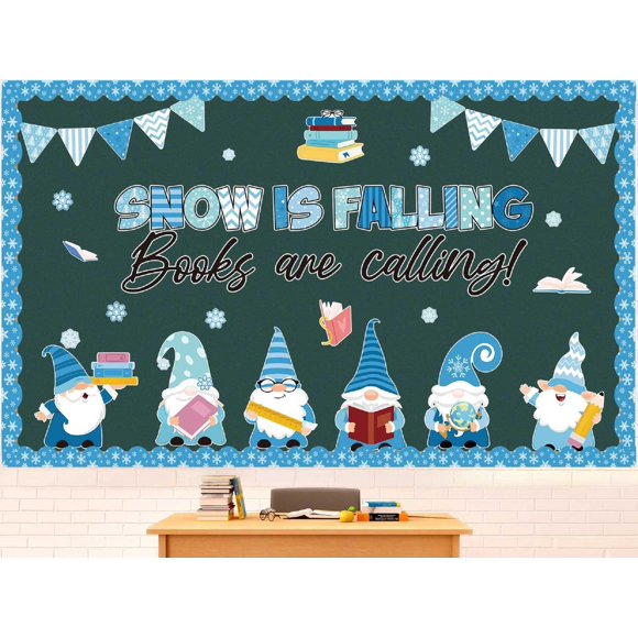 Set de tablón de anuncios de invierno Pasimy Winter Wonderland Reading