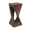 Antique Brown | 26.8"H, variant on Tcbosik Small Side Table with Unique Twist Shape, Modern Accent End Table for Living Room, Outdoor Magnesium Oxide Table for Patio, Garden, Backyard, Black