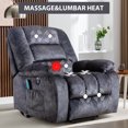 thumbnail image 3 of Bestier Oversized Microfiber Power Lift Reclining Heated Massage Chair with USB, 3 of 9