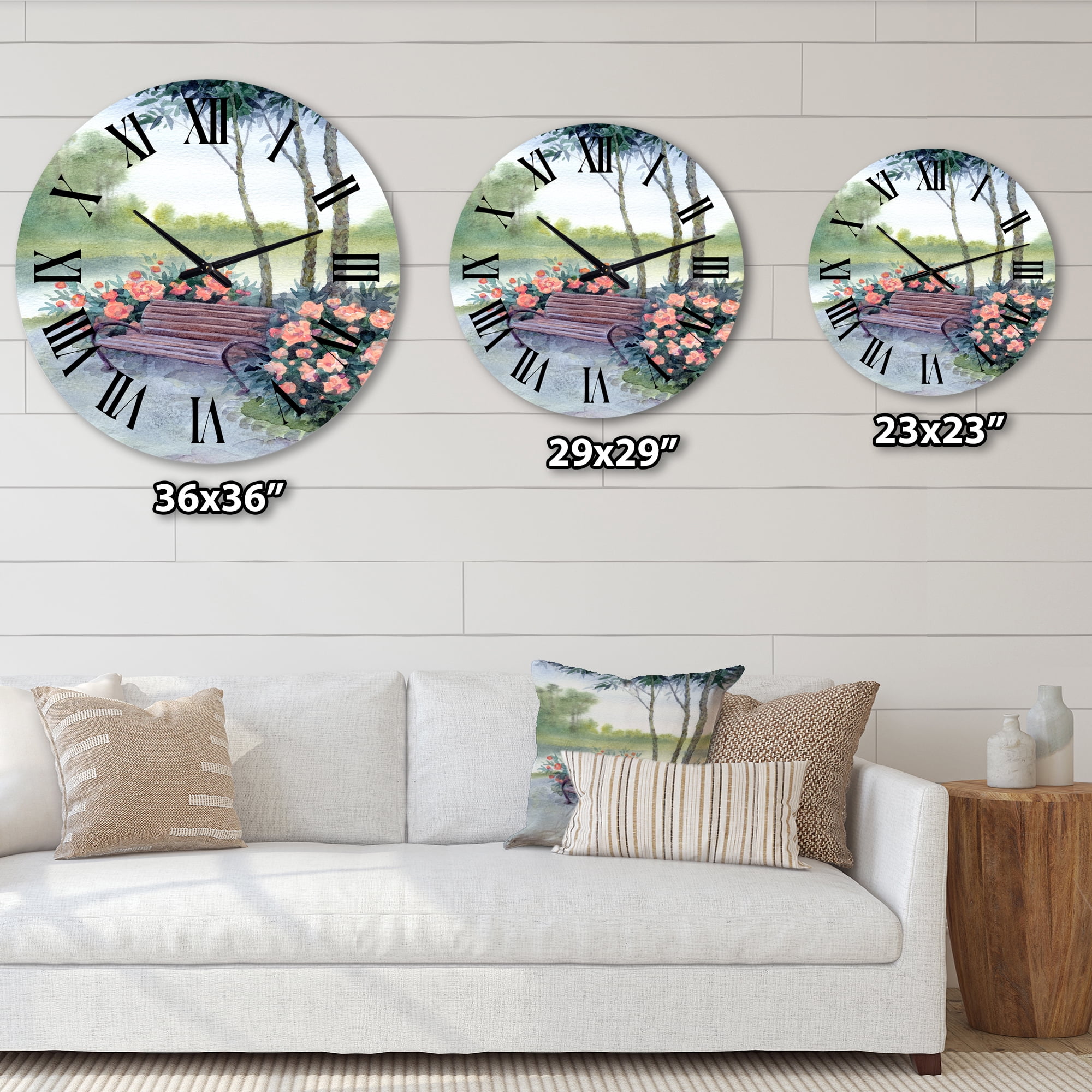 Designart 1 in Quartz Traditional Wall Clock