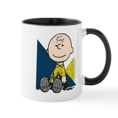 

CafePress - The Peanuts Gang: Charlie Brown Mug - 11 oz Ceramic Mug - Novelty Coffee Tea Cup