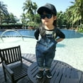 thumbnail image 4 of Baby Boy Girl Jean Overalls Toddler Denim Cute Workwear, 4 of 7