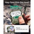thumbnail image 5 of ESR Protection Case Compatible with AirPods 4 Generation (2024) (USB-C), Drop-Proof Lock & Easy Open, Cyber Series, Green, 5 of 10