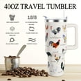 thumbnail image 2 of 40oz Stainless Steel Tumbler Cup with Handle - Funny Chicken Design Rooster Hen Theme | Gift for Chicken Lovers, Chicken Owners, Women & Men, 2 of 6