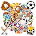 thumbnail image 3 of 35pcs-50pcs Sports Stickers Kids Stickers Sports Pack DIY Stickers for Luggage Laptop Guitar, 3 of 9