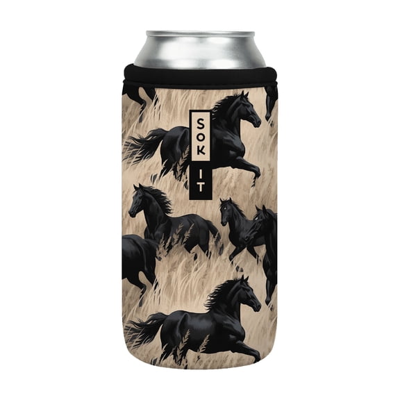 Sok It CanSok Sleeve for Beer & Soda Insulated Neoprene Cover (Free Rein, 16oz Can Sleeve)