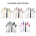 thumbnail image 3 of Amdohai 48PCS Stainless Steel Silverware Set Mirror-Polished Cutlery Flatware Set 8 Steak, 3 of 9