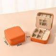 thumbnail image 1 of HaoXun Velvet Jewelry Box with Mirror - Multi-Compartment Jewelry Organizer, Portable Travel Case with Zipper Closure for Dressing Table and Travel Use, 1 of 1