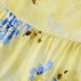 thumbnail image 6 of Gunia Womens Capri Pajama Sets Floral Print Pajama Short Sleeve Top And Cropped Pants Summer Soft Comfy Nightwear Outfit Womens Summer Pajamas Sleepwear Pjs L-2Xl, 6 of 7