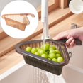 thumbnail image 4 of POINTERTECK Sink Drain Basket Kitchen Fruit Rack Drying Strainer Adjustable Anti-clogging Basin Residue Filter Reusable Storage Holder, 4 of 9