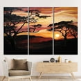 thumbnail image 2 of View Artwork, Landscape Canvas, Nature View Artwork, Savannah Tree Painting, Tree Landscape Wall Decor, African Sunset Canvas Art, Canvas Wall Decor - 3P-Gallery Wrapped, 2 of 9