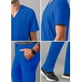 thumbnail image 4 of Adar Addition Go-Basic Scrub Set For Men - Classic V-Neck Scrub Top & Cargo Scrub Pants - A9300 - Royal Blue - XS, 4 of 7