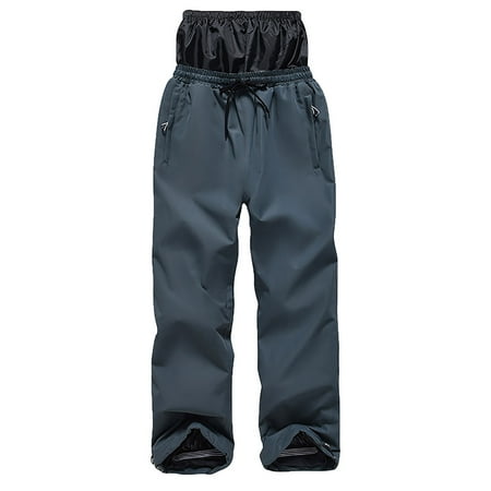 APEXFWDT Men s Waterproof Snow Insulated Pants for Women Winter Skiing Snowboarding Pants with Zipper Pockets Snowboard Ski Pants with Boot Gaiters