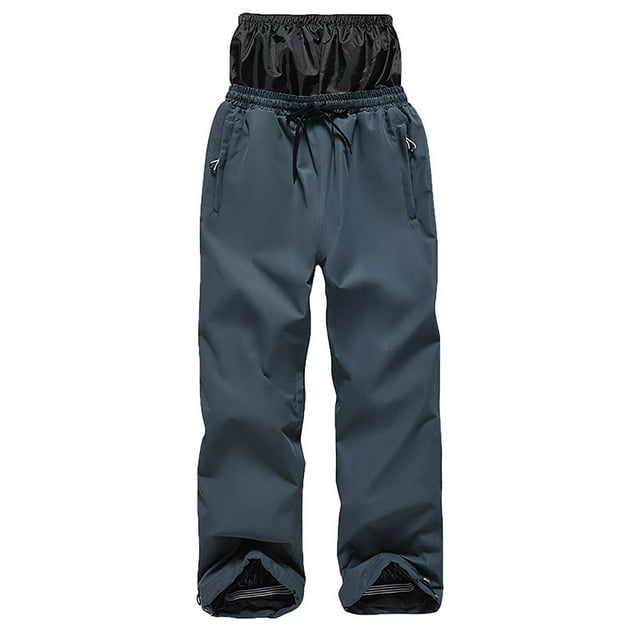 FRSASU Pantalon de Planche à Neige pour Femmes Pantalon de Ski Isolé Imperméable Coupe-Vent Hiver Ample Cargo Randonnée Marine 12(TTG)