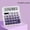 purple, variant on HOARBOEG 12-Bit Color Dopamine Solar Calculator with Mechanical Keys, Portable Scientific Computer Candy Colored Office Stationery for School Office Home Use