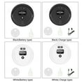 thumbnail image 3 of Automatic Floor Cleaning Robot with Spray Humidification & Strong Suction – Battery-Powered (2xAA Not Included), Dust & Hair Removal, One-Button Control, ABS Material, White Finish, Includes, 3 of 5