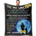 thumbnail image 1 of LHSHID Custom Blanket for Dad from Son Soft Personalized Blanket for Papa Grandpa from Grandson Customize Sherpa Blanket for Uncle from Niece 30"x40", 1 of 7