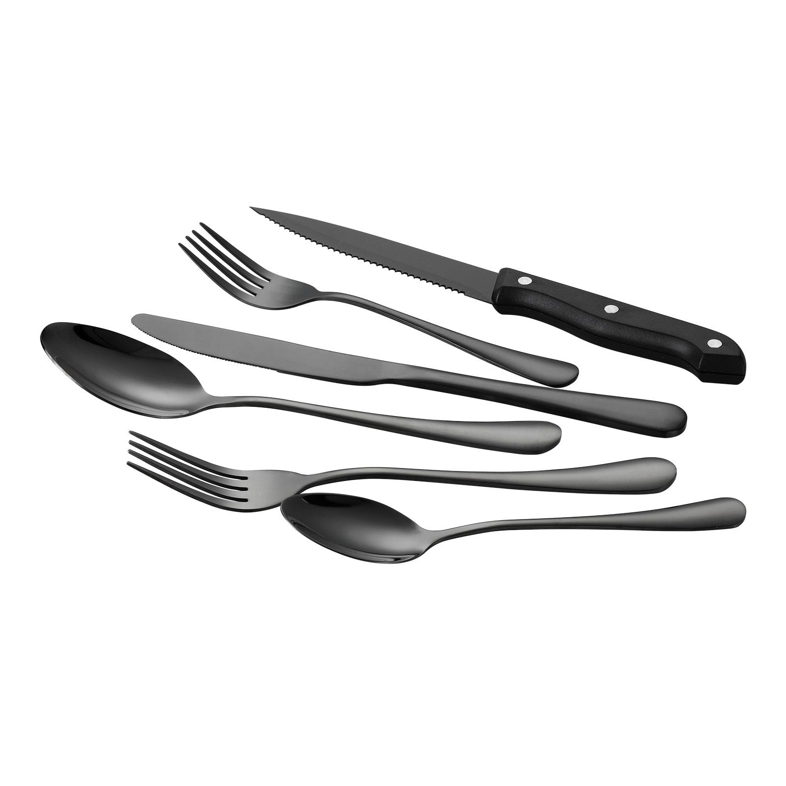 48-Piece Flatware Set Stainless Steel 18/0 with 8 Place Settings for Home Restaurant Party