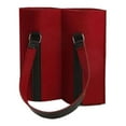 thumbnail image 4 of Bolsa de regalo para vino, bolsa de fieltro para transportar botellas de vino, bolsa ligera para acampar o para la cena de inauguración de la casa, 2 Botellas Rojas, 4 of 10