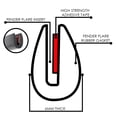 thumbnail image 2 of DNA Motoring GKT-RUBBER 30FT Lenght Arbitrarily CuT Seal Fender Flares Wiper Style Rubber Welting Edge Trim Gasket, 2 of 6
