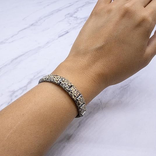 Fablinks Italian Charm Bracelet, Animal Print Bracelets with 9mm