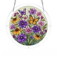 thumbnail image 2 of CaiYueKe Acrylic Puzzle Pendant Sunshade Window Hanging Plate Decorative Home Decor Stained Glass Style Window Art for Privacy Sun Protection Indoor Outdoor Window Decor Modern Hanging Ornament, 2 of 9