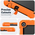 thumbnail image 7 of FJLBDE Case for Lenovo Tab M10 3rd Gen 10.1 inch 2022, Rugged Shockproof Tablet Cases Cover with Kickstand Shoulder Strap, Orange, 7 of 7