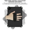 thumbnail image 3 of Allytech iPad 9.7-inch Case 6th 5th Generation, iPad Air 1 2 Case, Silicone Kids Friendly 360 Rotating Stand Shockproof Shoulder Strap Protection Case Cover for Apple iPad 9.7" 2018/2017, Black, 3 of 6